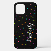 Trendige Girls Monogram Smartphone Case für iPhone (Rückseite)