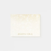 Trendige Gold Glitzer Template Elegant Einfach Post-it Klebezettel (Vorderseite)