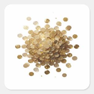 Trendige Gold-GOLDEN COINS EXPLOSION Aufkleber Des