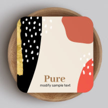 Trendige Gold Pinsel Moderne Abstrakte Kunstformen