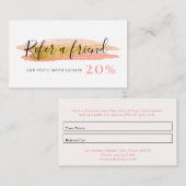 trendige Gold- und Rosatokarte Visitenkarte (Vorne/Hinten)