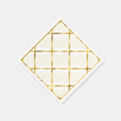 Trendige goldene geometrische Muster Golden Stylis Serviette (Ecke)