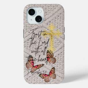Trendige göttliche Strickwaren Rose Schmetterlinge Case-Mate iPhone Hülle
