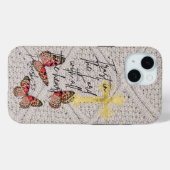 Trendige göttliche Strickwaren Rose Schmetterlinge Case-Mate iPhone Hülle (Rückseite (Horizontal))