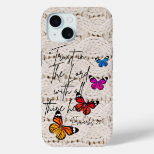 Trendige göttliche weiße gestrickte Regenbogen-Sch Case-Mate iPhone Hülle