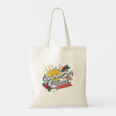 trendige Grafik-Tasche. Tragetasche (Rückseite)
