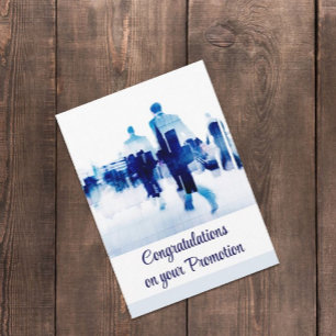 Trendige Gratulationskarte zur Beförderung  Karte