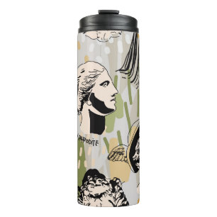 Trendige griechische Götter Art Portrait Seamless Thermosbecher