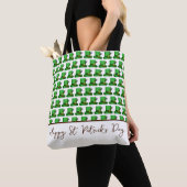 Trendige grüne Hüte Muster St. Patrick's Day Tasche (Von Nahem)