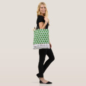 Trendige grüne Hüte Muster St. Patrick's Day Tasche (Am Model)