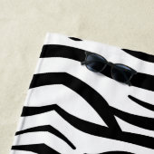 trendige, gürtnisch schicke schwarz-weiße Zebrastr Strandtuch (Beispiel)