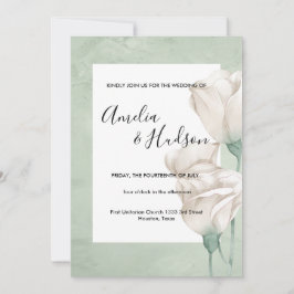 trendige Hochzeit im Grünen Einladung