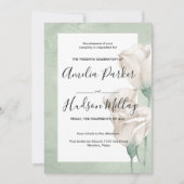 trendige Hochzeit im Grünen Einladung (Vorderseite)