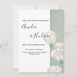 trendige Hochzeit im Grünen Einladung