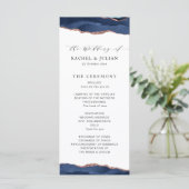 trendige Hochzeitsfeier für Marine und Rose Programm (Stehend Vorderseite)