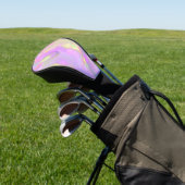 Trendige hübsche farbenfrohe abstrakte Wellen Golf Headcover (In SItu)