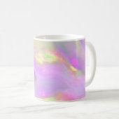 Trendige hübsche farbenfrohe abstrakte Wellen Kaffeetasse (VorderseiteRechts)