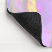 Trendige hübsche farbenfrohe abstrakte Wellen Mousepad (Ecke)