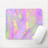 Trendige hübsche farbenfrohe abstrakte Wellen Mousepad (Mit Mouse)