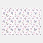 Trendige Hübsche Wildblumen Blumengarten Muster Geschenkpapier Set (Vorderseite 3)