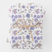 Trendige Hübsche Wildblumen Blumengarten Muster Geschenkpapier Set (Beispiel)