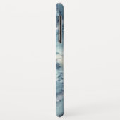 Trendige Imitat mit blauen Marmortönen Case-Mate iPhone Hülle (Hinten/Links)