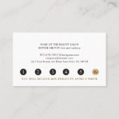 Trendige Imitate Gold Black Stripes Schöne Loyalit Treuekarte (Rückseite)