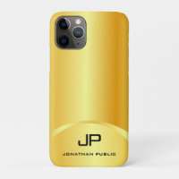 Trendige Imitate Gold Elegante Moderne Monogram Vo