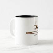 Trendige Kaffeetasse Perfektes Geschenk für Kaffee (Vorderseite Links)