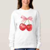 Trendige Kirsch-Kokette Sweatshirt (Vorderseite)