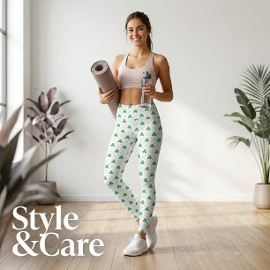 Trendige Kleeblatt-Capri-Leggings für Casual Wear Capri Leggings