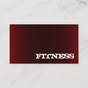 Trendige kreative rote Fitness-Sport-Visitenkarte Visitenkarte