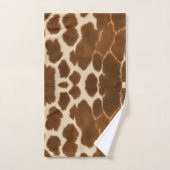 Trendige Kuh Imitate Leather Elegante Collection Badhandtuch Set (Handtuch)