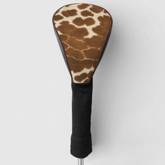 Trendige Kuh Imitate Leather Elegante Collection Golf Headcover (Vorderseite)