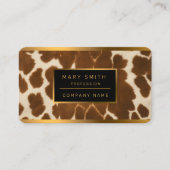 Trendige Kuh Imitate Leather Elegante Collection Visitenkarte (Vorderseite)