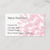 Trendige Ladys Personal Contact Business Cards Visitenkarte (Vorderseite)