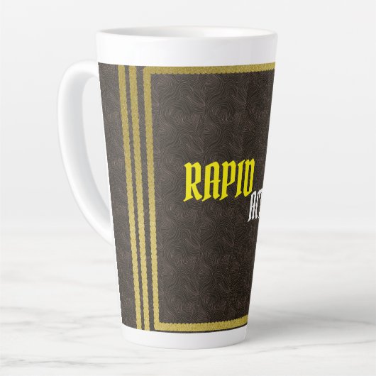 Trendige Latte Tasse Designs Personalisiert und st (Linke Ecke)