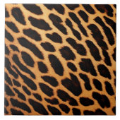 Trendige Leopard Cat Animal Print Collection Fliese (Vorderseite)