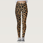 Trendige Leopard Muster Leggings für Tierdrucke (Vorderseite)