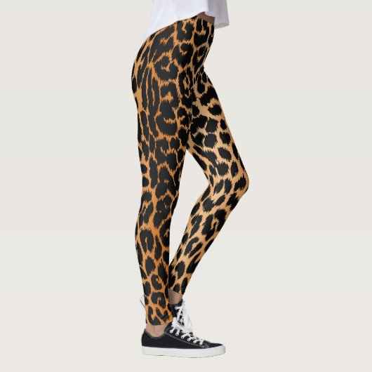 Trendige Leopard Muster Leggings für Tierdrucke (Rechts)