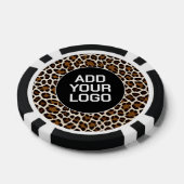 Trendige Luxus Weiße Leopard Elegante Kollektion Pokerchips (Einzeln)