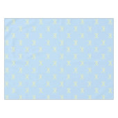 Trendige Mädchenhaft Blaue und Gelbe Schleifenmust Tischdecke (Vorderseite (Horizontal))