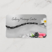 Trendige Massage Runde Ecke Business Cards Visitenkarte (Vorderseite)