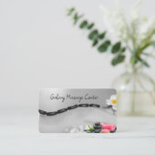 Trendige Massage Runde Ecke Business Cards Visitenkarte (Stehend Vorderseite)