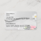 Trendige Massage Runde Ecke Business Cards Visitenkarte (Rückseite)