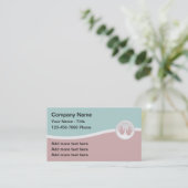 Trendige Massage Services Business Cards Visitenkarte (Stehend Vorderseite)