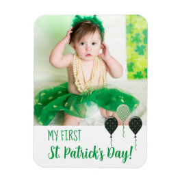 Trendige Mein erster St. Patrick Tag Ankündigungsf Magnet