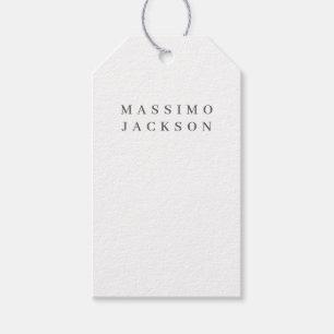 Trendige minimalistische elegante professionelle S Geschenkanhänger