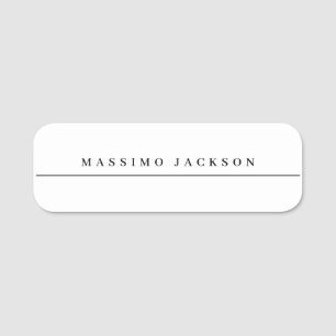 Trendige minimalistische elegante professionelle S Namensschild
