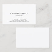 Trendige Minimalistische moderne Designvorlage ele Visitenkarte (Vorne/Hinten)